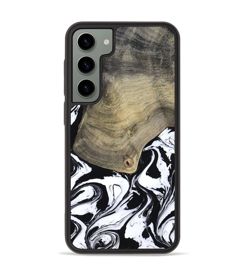 Galaxy S23 Plus Wood Phone Case - Helen (Black & White, 793495)