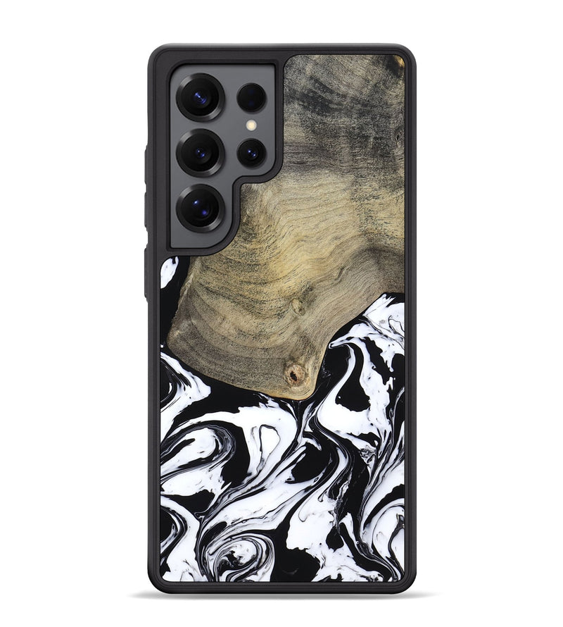 Galaxy S25 Ultra Wood Phone Case - Helen (Black & White, 793495)