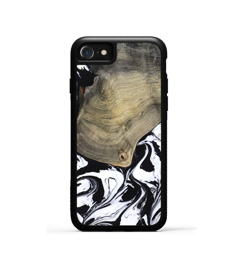 iPhone SE Wood Phone Case - Helen (Black & White, 793495)