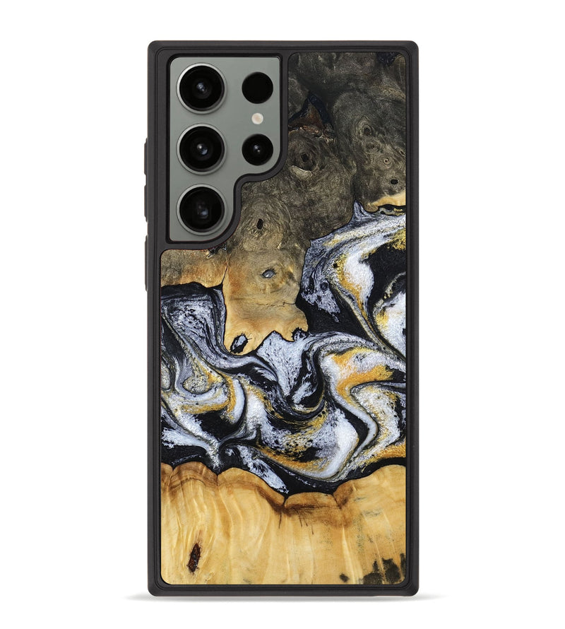 Galaxy S23 Ultra Wood Phone Case - Mary (Black & White, 793499)