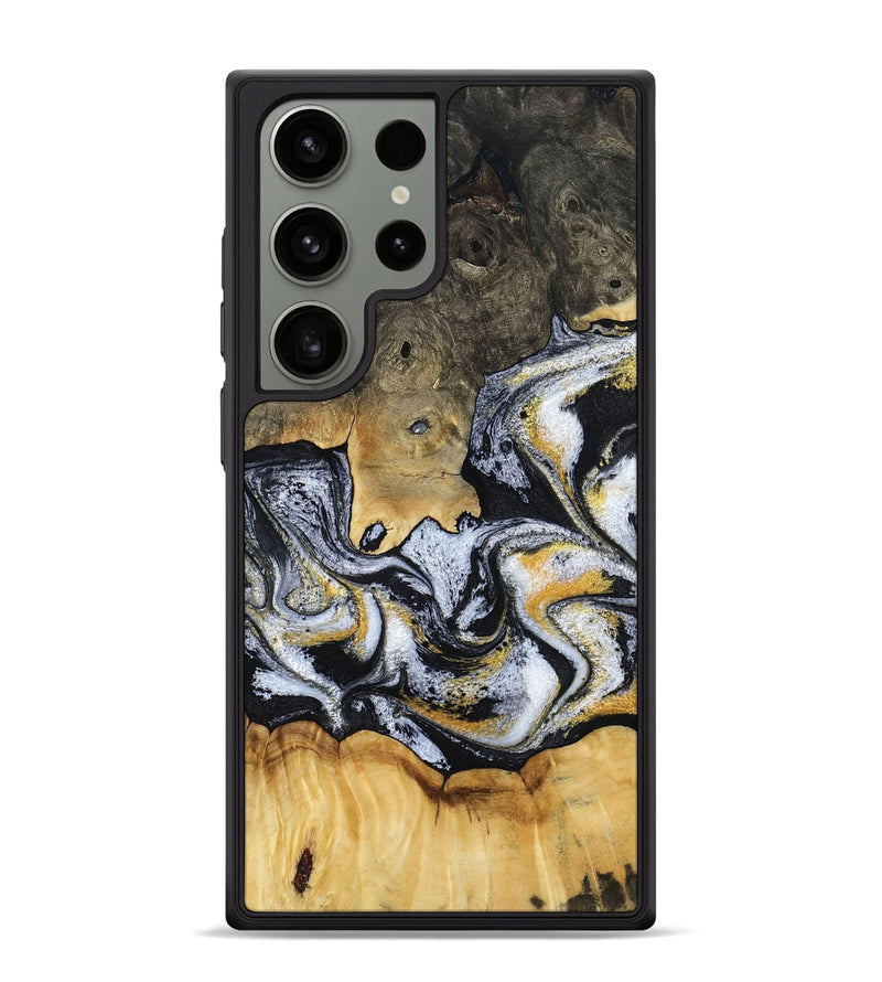 Galaxy S24 Ultra Wood Phone Case - Mary (Black & White, 793499)