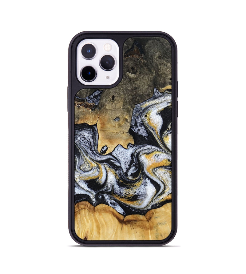 iPhone 11 Pro Wood Phone Case - Mary (Black & White, 793499)