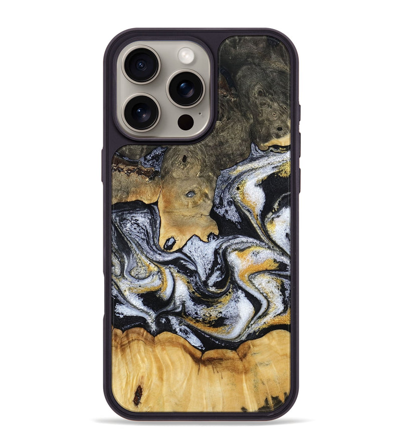 iPhone 16 Pro Max Wood Phone Case - Mary (Black & White, 793499)