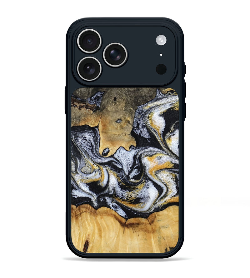 iPhone 17 Pro Max Wood Phone Case - Mary (Black & White, 793499)