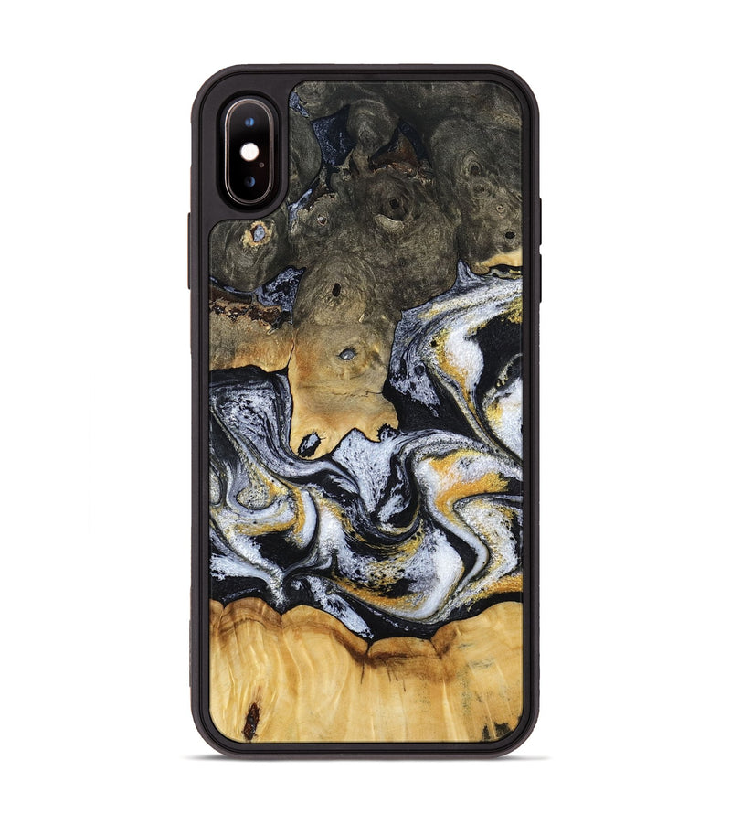 iPhone Xs Max Wood Phone Case - Mary (Black & White, 793499)