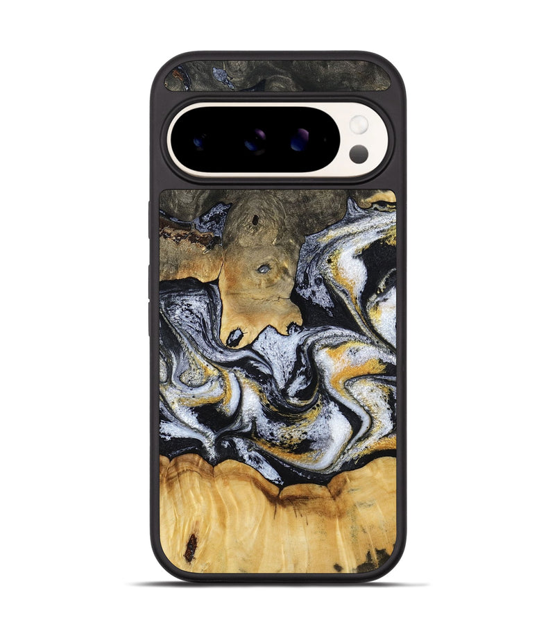 Pixel 9 Pro Wood Phone Case - Mary (Black & White, 793499)