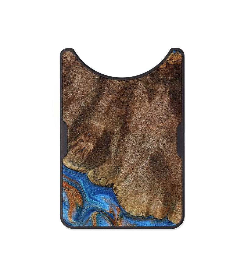 Alloy Wood Wallet - Thiago (Teal & Gold, 793507)