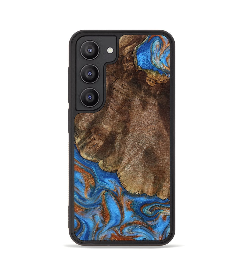 Galaxy S23 Wood Phone Case - Thiago (Teal & Gold, 793507)