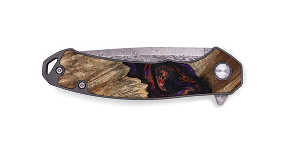 EDC Wood Pocket Knife - Kim (Purple, 793516)