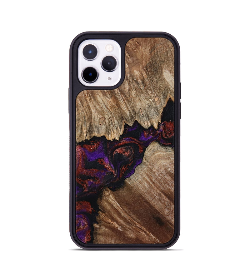 iPhone 11 Pro Wood Phone Case - Kim (Purple, 793516)
