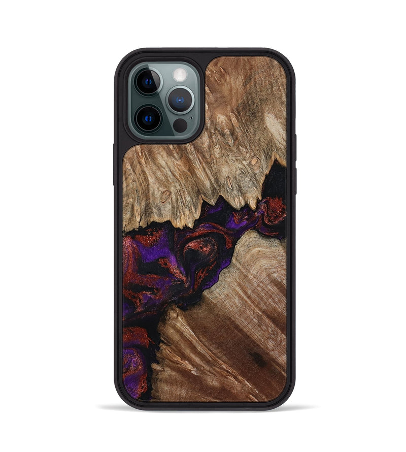 iPhone 12 Pro Wood Phone Case - Kim (Purple, 793516)