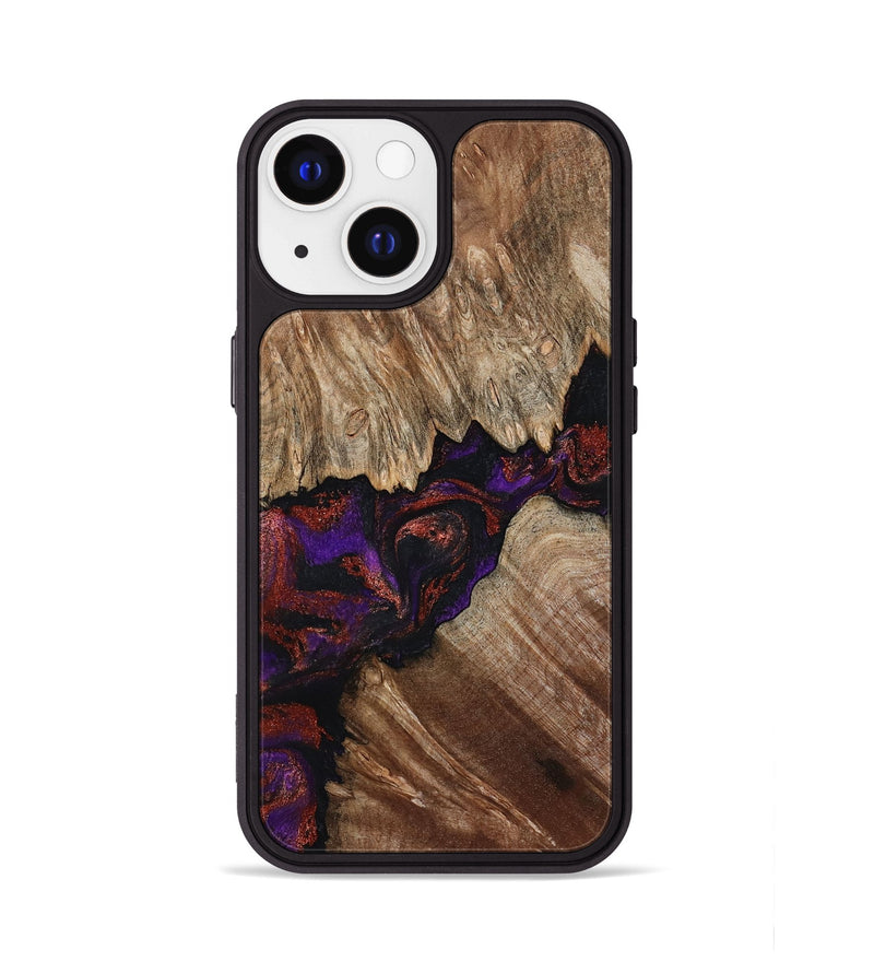 iPhone 13 Wood Phone Case - Kim (Purple, 793516)