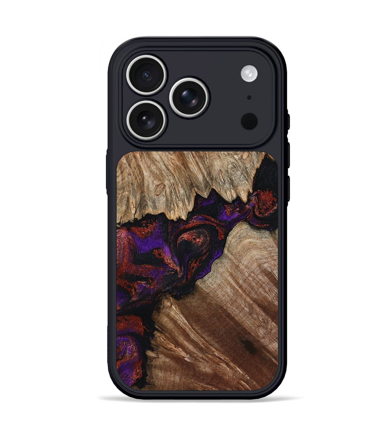 iPhone 17 Pro Wood Phone Case - Kim (Purple, 793516)