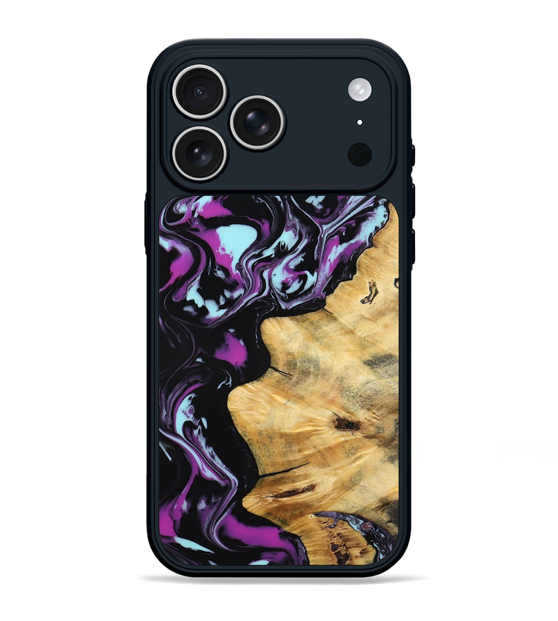 iPhone 17 Pro Max Wood Phone Case - Claudie (Purple, 793517)