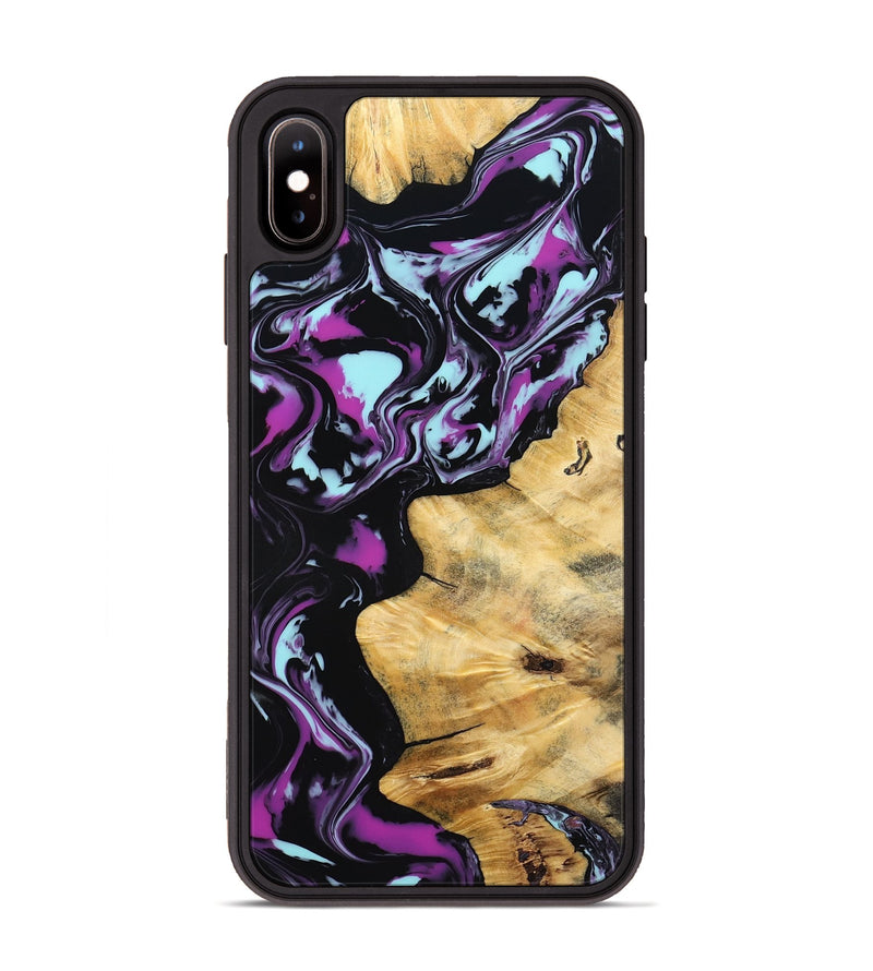 iPhone Xs Max Wood Phone Case - Claudie (Purple, 793517)