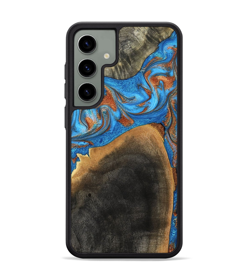 Galaxy S24 Plus Wood Phone Case - Casper (Teal & Gold, 793537)