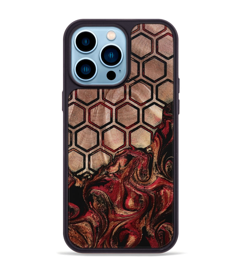 iPhone 14 Pro Max Wood Phone Case - Paris (Pattern, 793546)