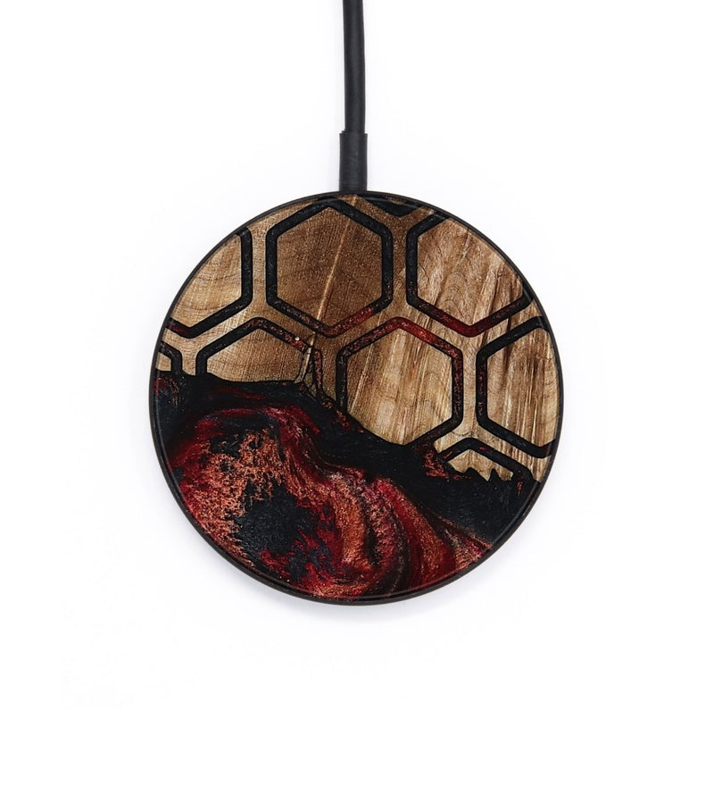 Circle Wood Wireless Charger - Jerrica (Pattern, 793553)