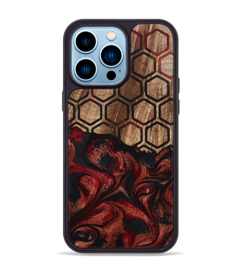 iPhone 14 Pro Max Wood Phone Case - Jerrica (Pattern, 793553)