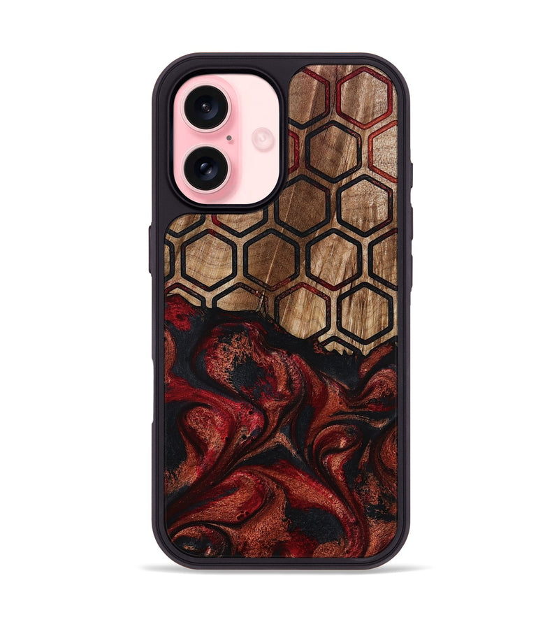 iPhone 16 Wood Phone Case - Jerrica (Pattern, 793553)
