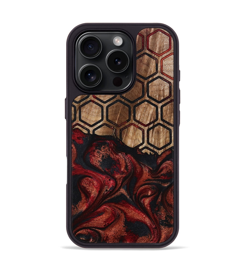 iPhone 16 Pro Wood Phone Case - Jerrica (Pattern, 793553)