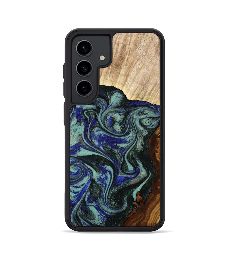 Galaxy S24 Wood Phone Case - Carly (Green, 793564)