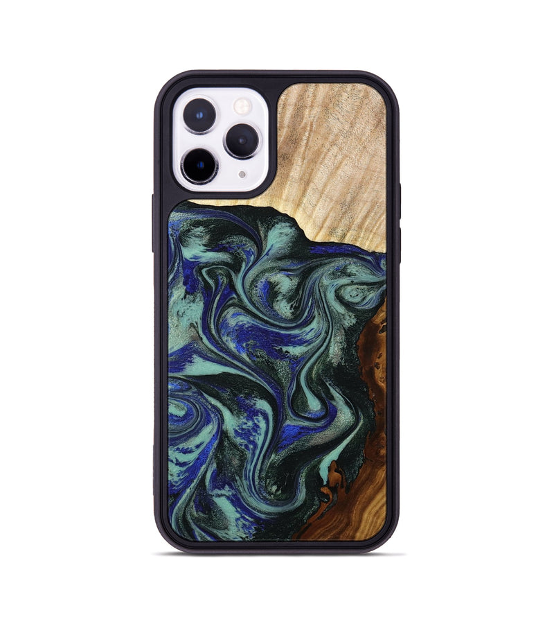 iPhone 11 Pro Wood Phone Case - Carly (Green, 793564)