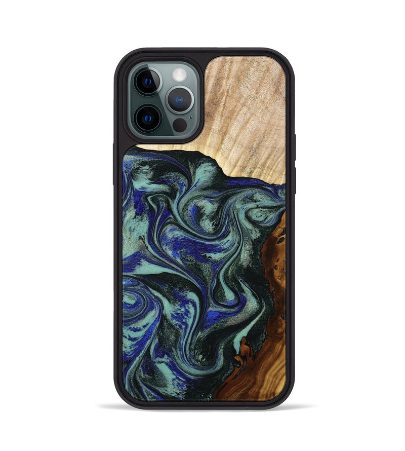 iPhone 12 Pro Wood Phone Case - Carly (Green, 793564)