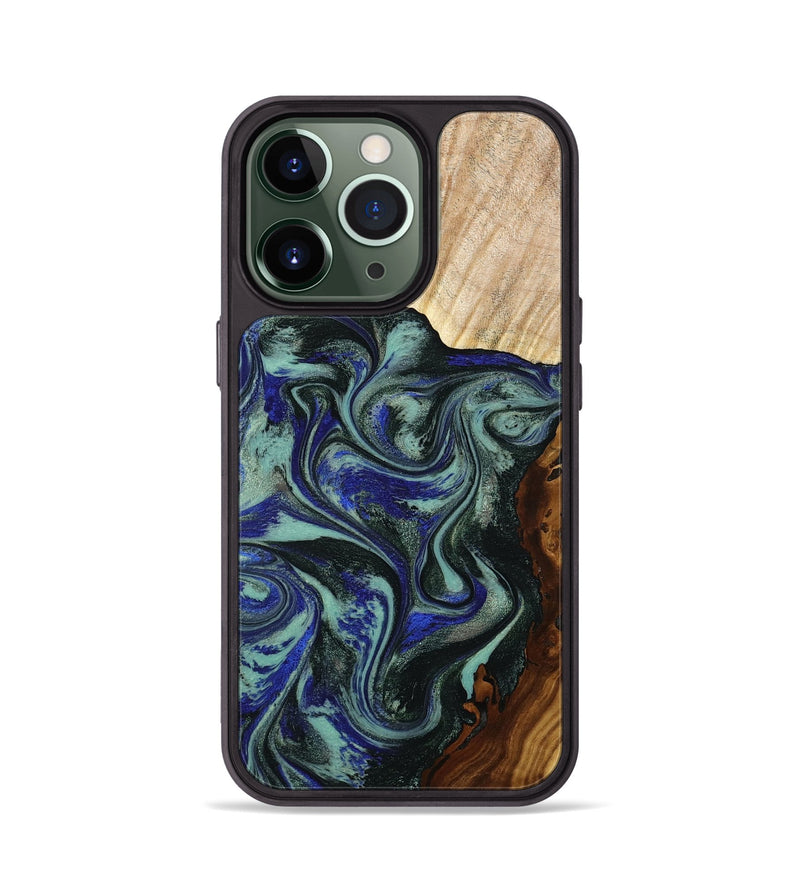 iPhone 13 Pro Wood Phone Case - Carly (Green, 793564)
