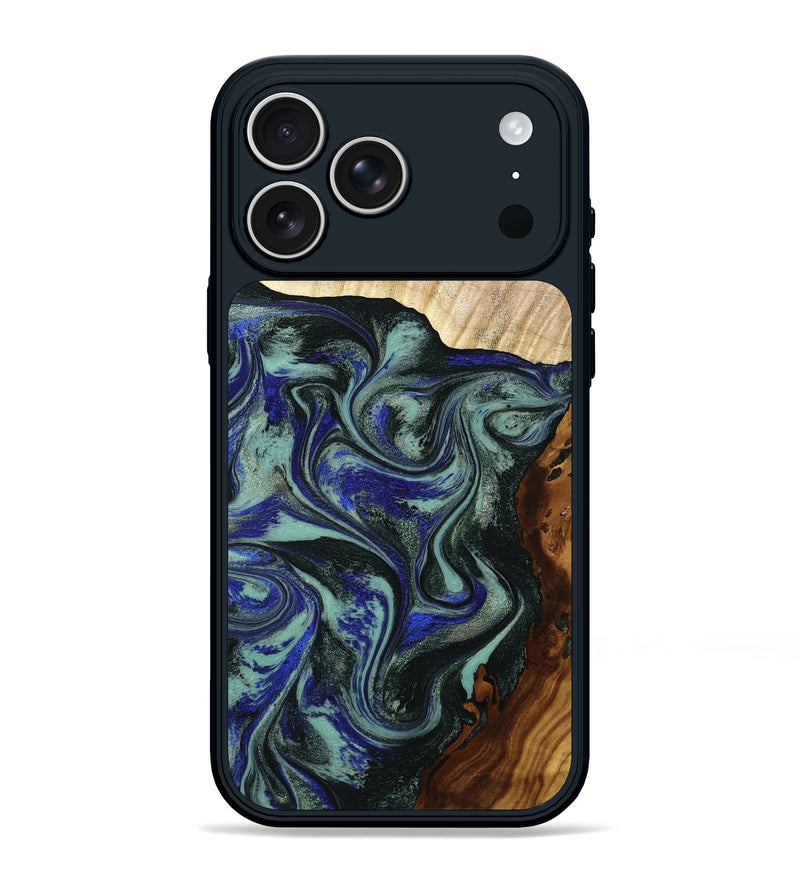 iPhone 17 Pro Max Wood Phone Case - Carly (Green, 793564)