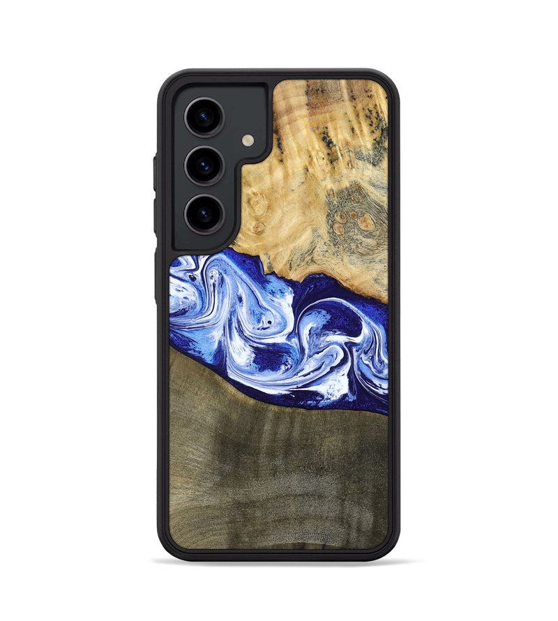 Galaxy S24 Wood Phone Case - Edith (Blue, 793574)
