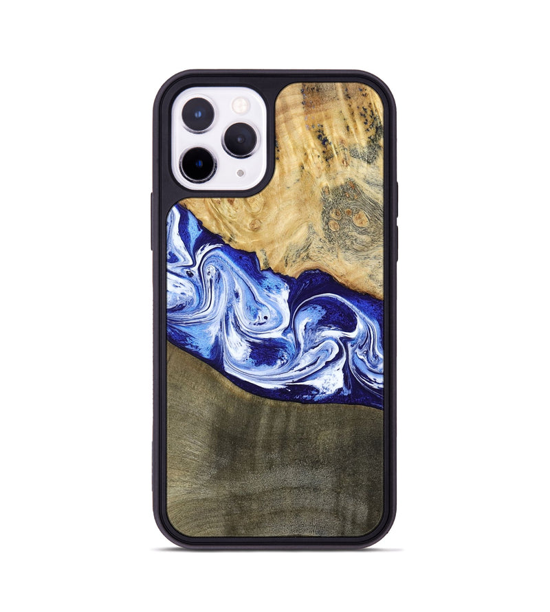 iPhone 11 Pro Wood Phone Case - Edith (Blue, 793574)
