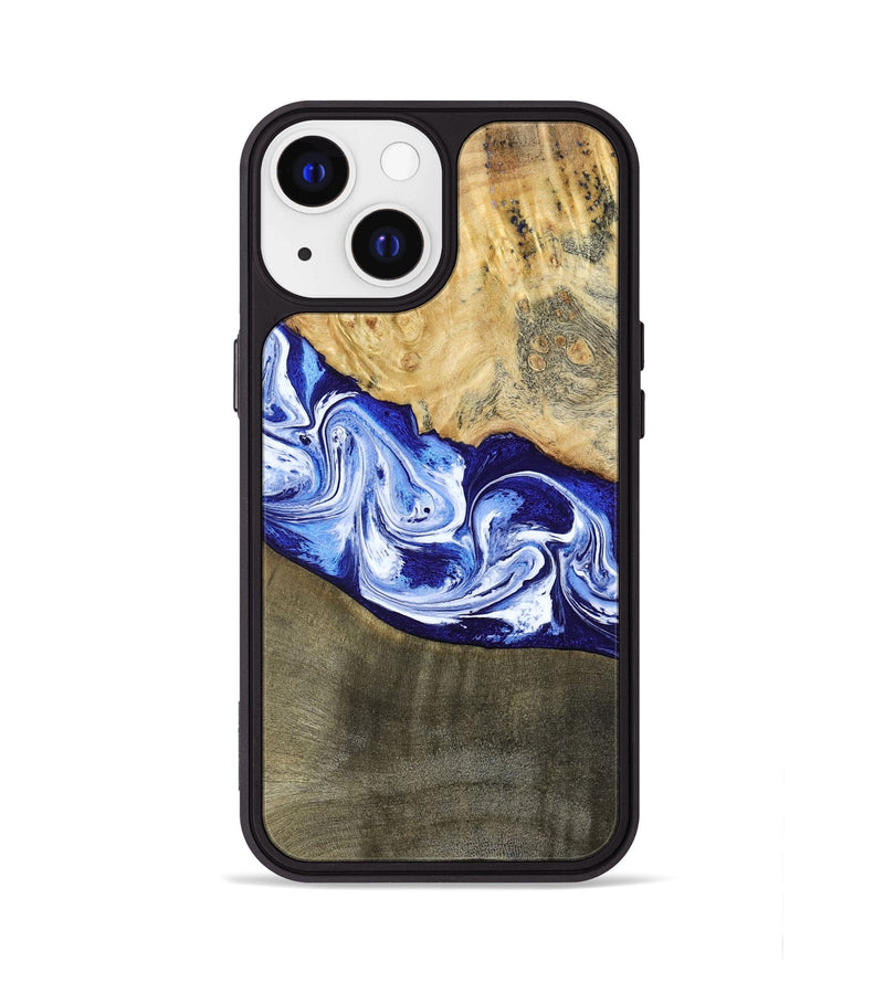 iPhone 13 Wood Phone Case - Edith (Blue, 793574)
