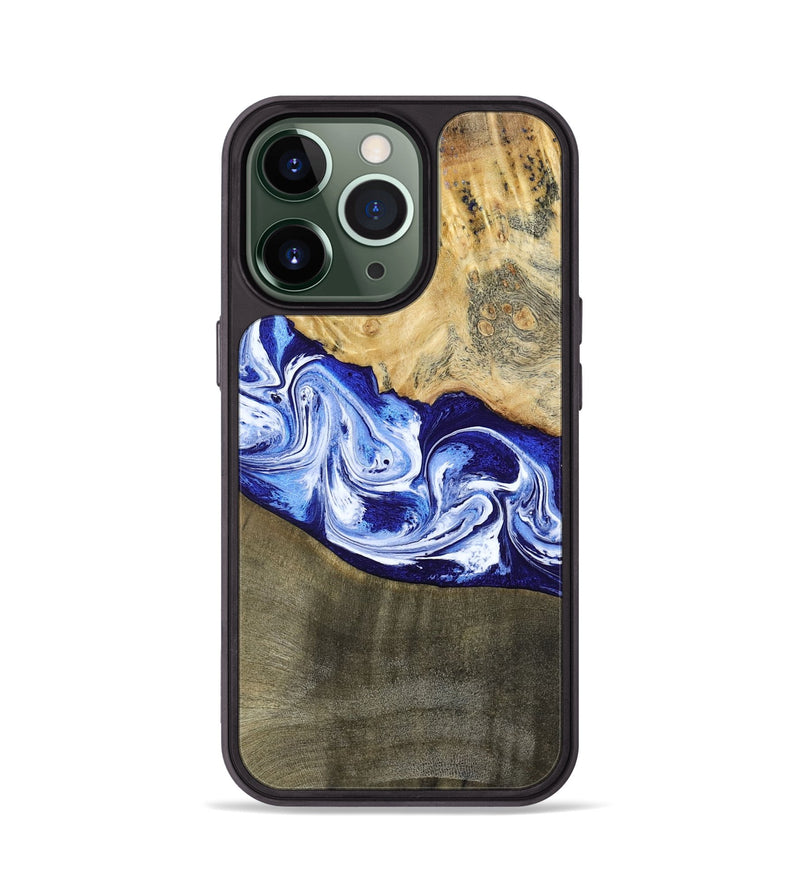 iPhone 13 Pro Wood Phone Case - Edith (Blue, 793574)