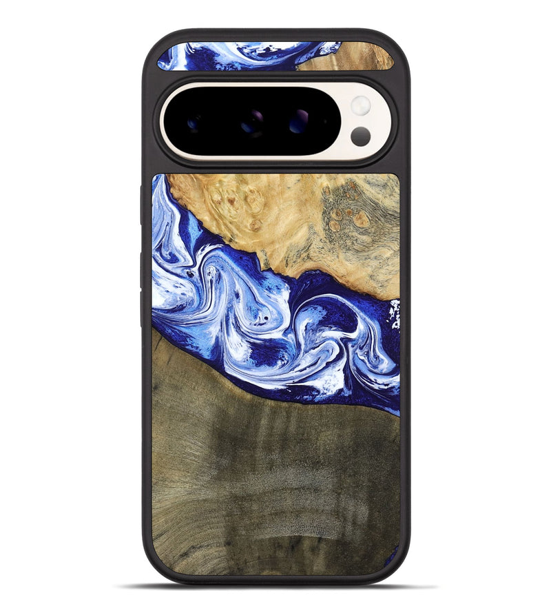 Pixel 10 Pro XL Wood Phone Case - Edith (Blue, 793574)