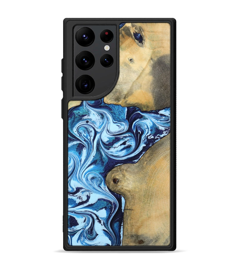 Galaxy S22 Ultra Wood Phone Case - Eiden (Blue, 793577)