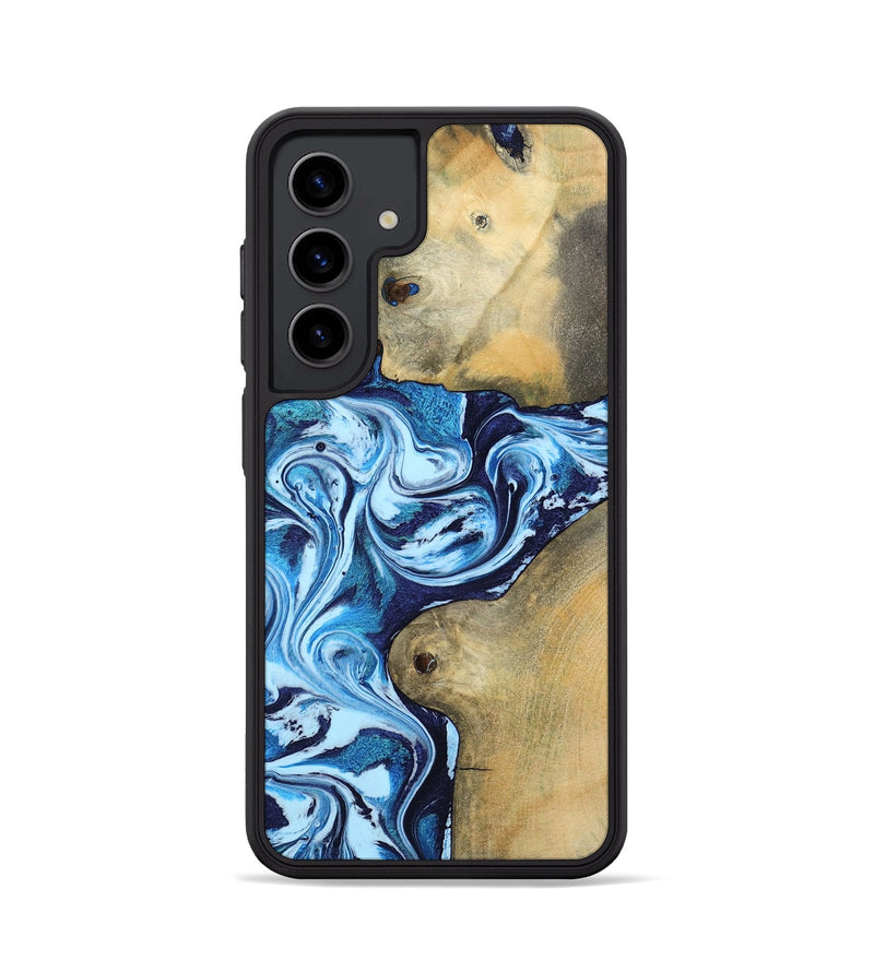 Galaxy S24 Wood Phone Case - Eiden (Blue, 793577)