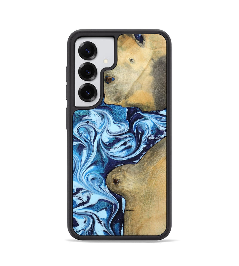 Galaxy S25 Wood Phone Case - Eiden (Blue, 793577)
