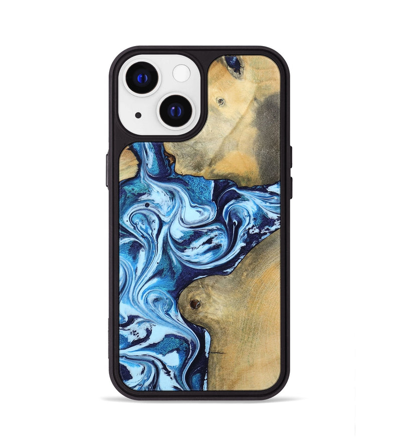 iPhone 13 Wood Phone Case - Eiden (Blue, 793577)
