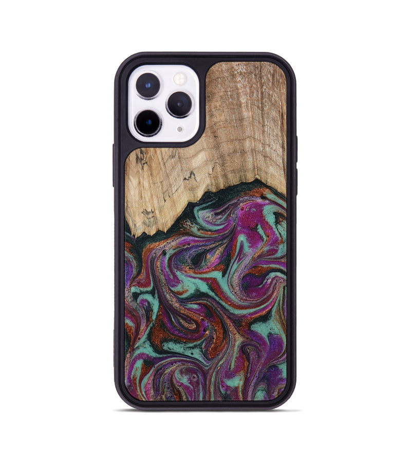 iPhone 11 Pro Wood Phone Case - Darrel (Green, 793578)