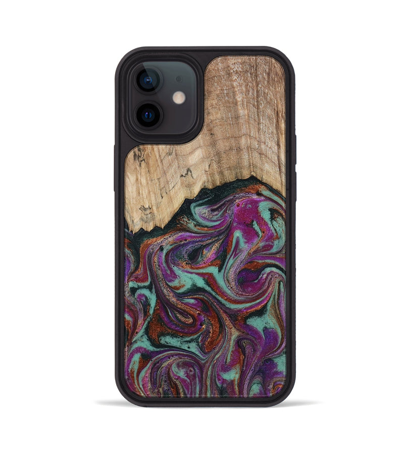 iPhone 12 Wood Phone Case - Darrel (Green, 793578)