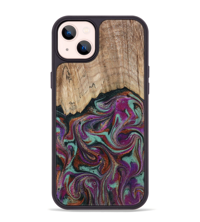 iPhone 14 Plus Wood Phone Case - Darrel (Green, 793578)