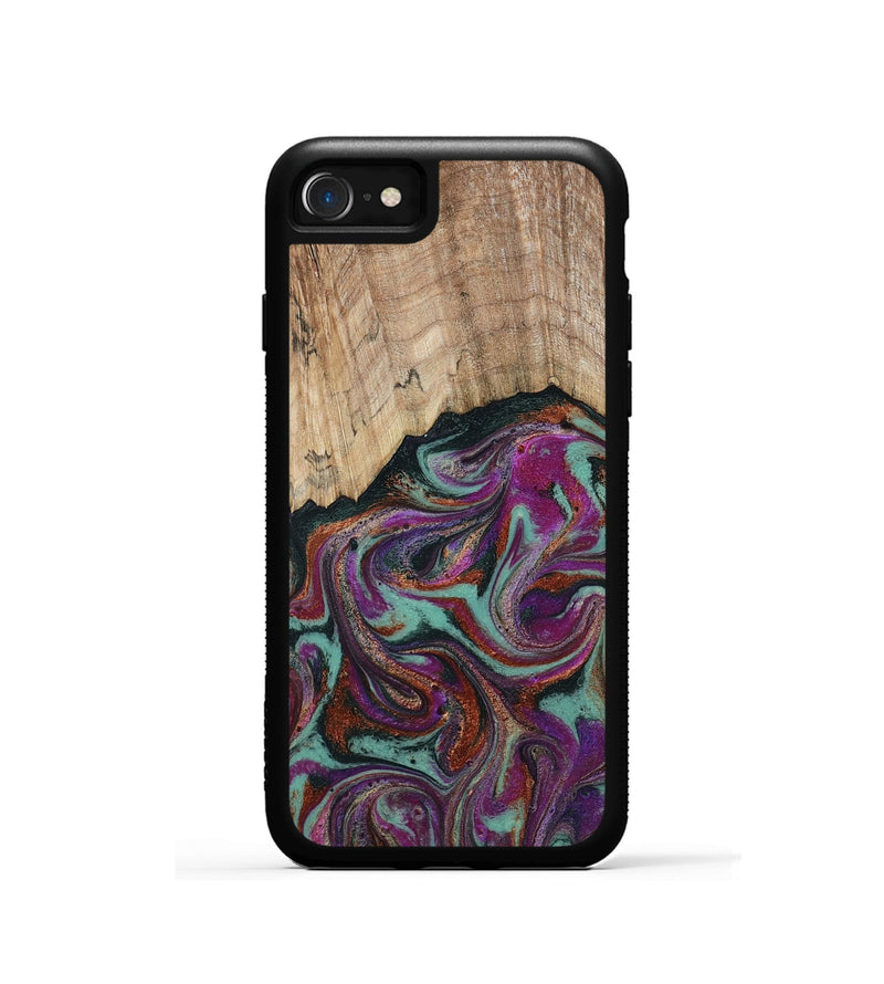 iPhone SE Wood Phone Case - Darrel (Green, 793578)