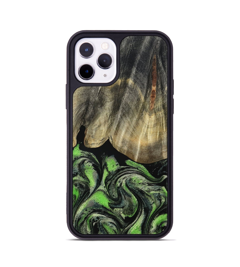 iPhone 11 Pro Wood Phone Case - Larissa (Green, 793579)