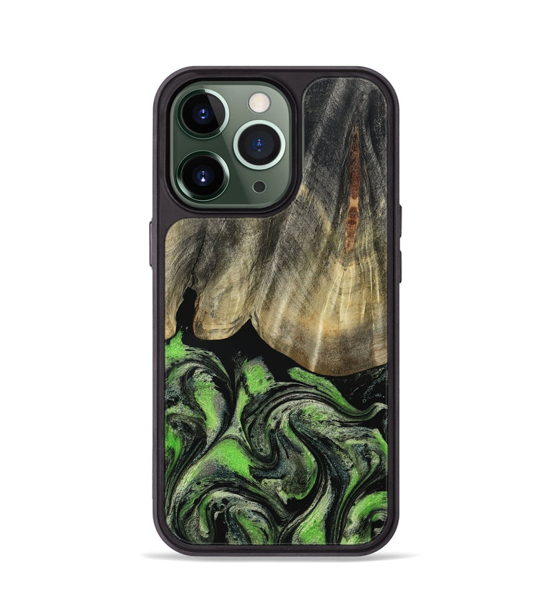 iPhone 13 Pro Wood Phone Case - Larissa (Green, 793579)