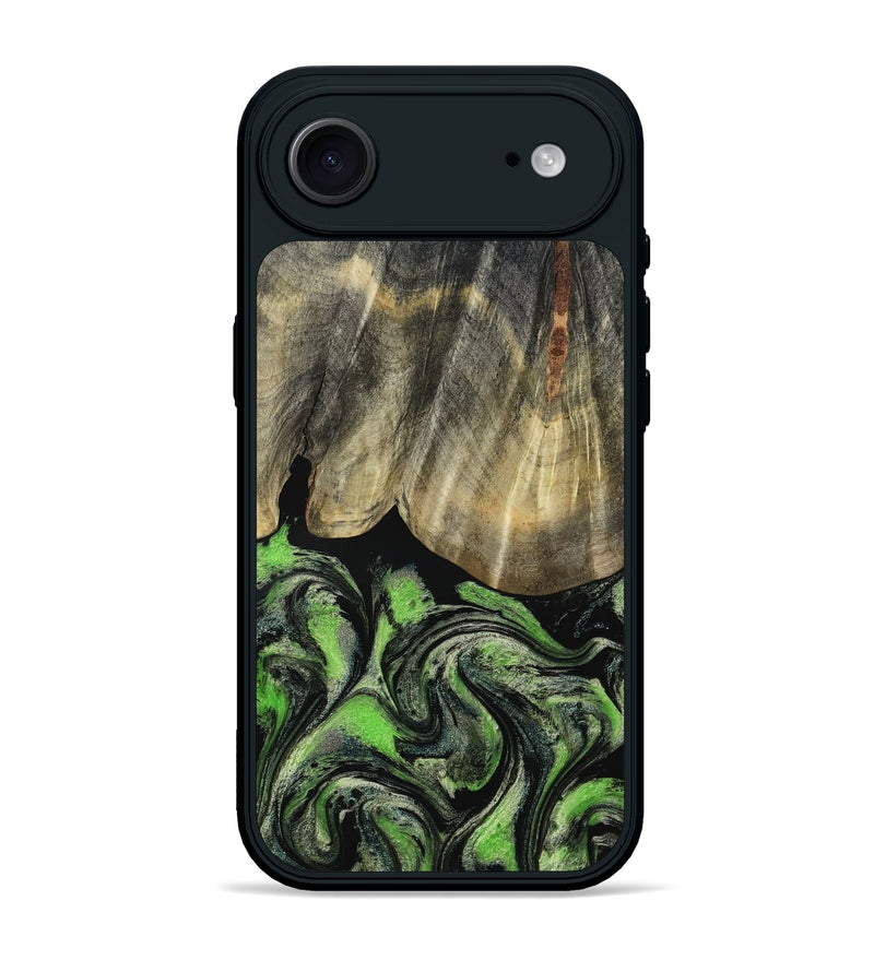 iPhone 17 Air Wood Phone Case - Larissa (Green, 793579)