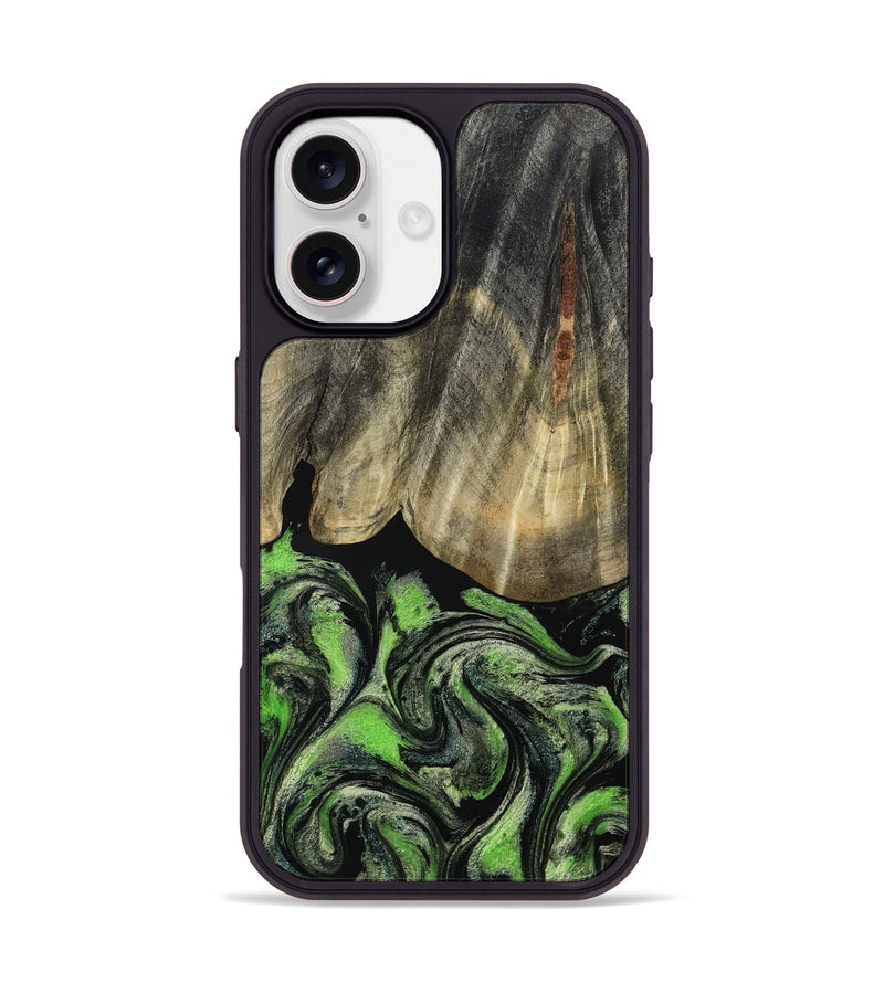 iPhone 17 Wood Phone Case - Larissa (Green, 793579)
