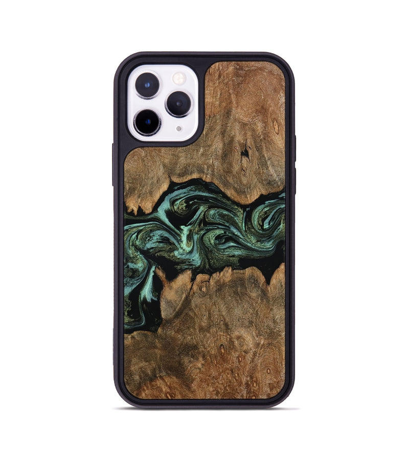 iPhone 11 Pro Wood Phone Case - Breonna (Green, 793584)