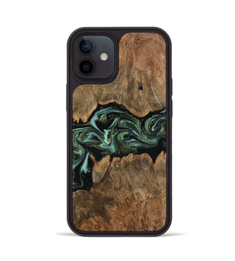 iPhone 12 Wood Phone Case - Breonna (Green, 793584)