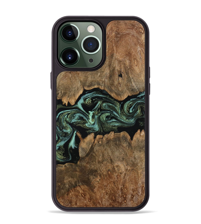 iPhone 13 Pro Max Wood Phone Case - Breonna (Green, 793584)